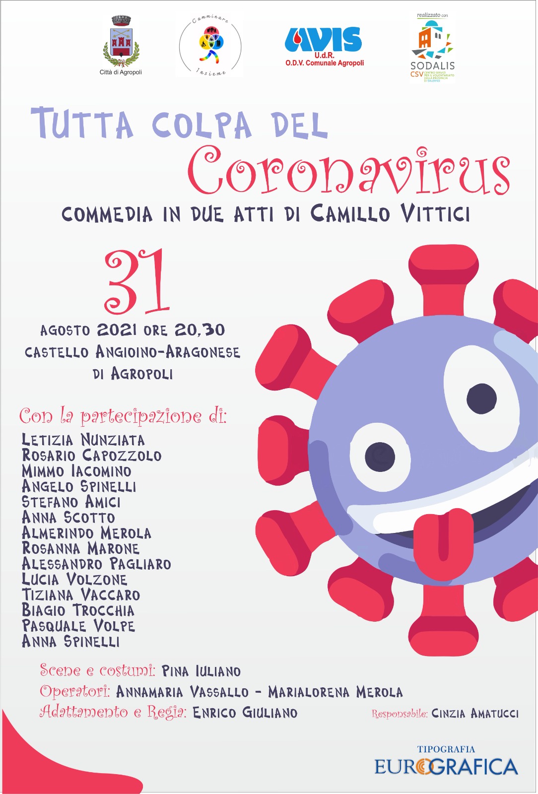 31 agosto Agropoli teatro colpa coronavirus