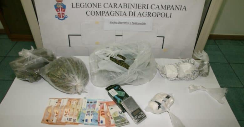 Una centrale della droga ad Agropoli smantellata dai carabinieri. Arrestato 46enne