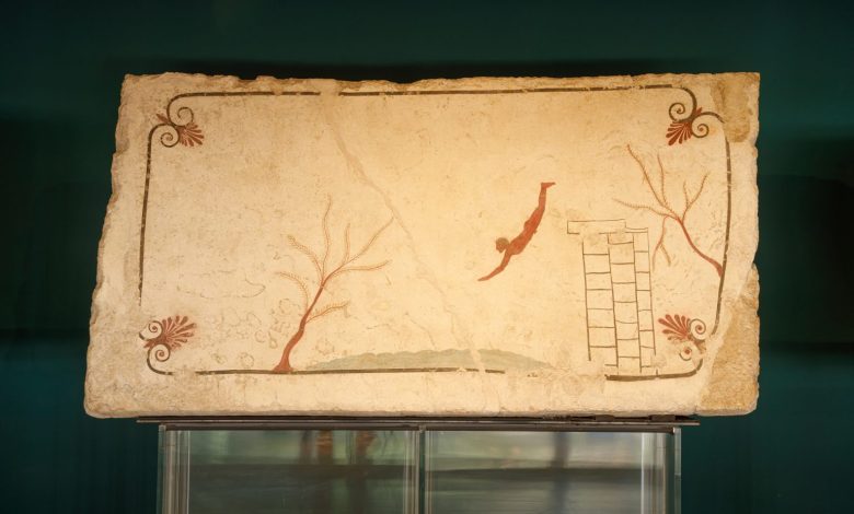 museo archeologico paestum tomba truffatore