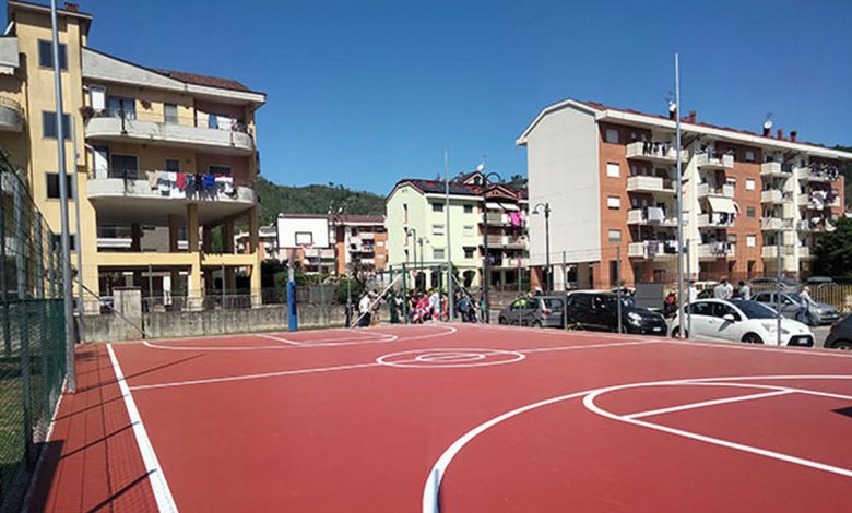 baronissi inaugurato campo street basket
